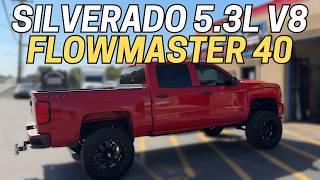 2018 Chevy Silverado 5.3L V8 w/ Flowmaster 40 Series!