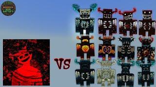 Killer Darkness Tails vs Warden Plus | Minecraft Bedrock | Mob Battle