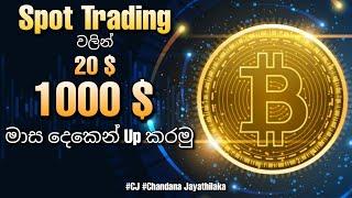 Deposit එකට ගැලපෙන Coin එක තෝරා ගෙන Spot Trading වලින් ගොඩයන්න ගේමක් ගහමු | CJ | CJ Binance