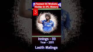 Top 3 Fastest to 50 Wickets in #ipl History