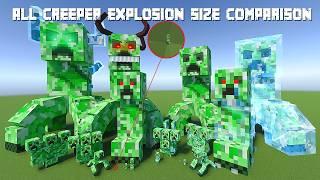 NEW MINECRAFT CREEPER EXPLOSIONS | CREEPERZILLA TITAN & ULTRA CREEPER TITAN