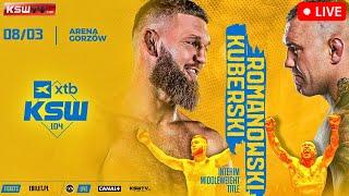 KSW 104: Kuberski vs. Romanowski | MMA LIVE STREAM | FIGHT COMPANION Konfrontacja Sztuk Walki KSWTV