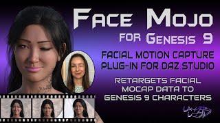 Face Mojo for Genesis 9 Males & Females | Facial MoCap for Daz Studio