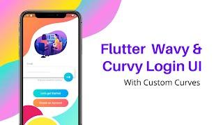 Flutter UI - Wavy/Curvy Login UI made with Custom Curves | No Images | Karan Kharode | Speed Code