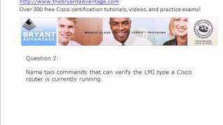 CCNA 5-Minute Practice Exam #3:  Frame Relay Configs