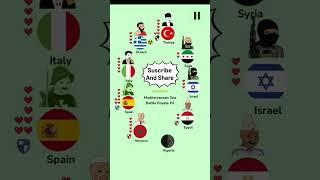 Mediterranean Sea Battle Royale #3 Part 4 #countryballanimation #animated #foryou #arminfo #asia