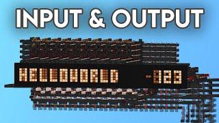 Input and Output - Let's Make a Redstone Computer! #10