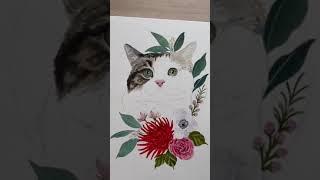 Best tattoos ink master|The sweetest kitty cat duo today  catportrait petportrait cat painting