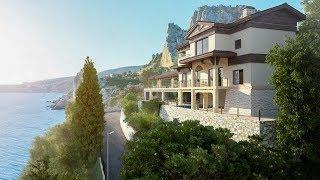 Villa Gata - Crimea, Simeiz (Вилла Гата, Крым, Симеиз) Аэросъёмка Симеиз