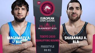 1/2 FS - 86 kg: A. MAGAMAEV (BUL) v. A. SHABANAU (BLR)