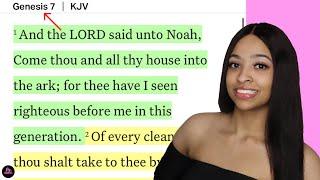 GENESIS CHAPTER 7 “ THE GREAT FLOOD “  Bible Reads With Ms. Danreael
