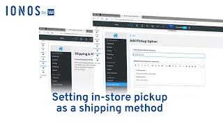 Setting up in-store collection [MyWebsite Online Store tutorial]