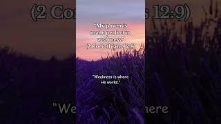 Oneverse: 2 Corinthians 12:9 #powerofGod #faithconfession #vancouverfaith #dailyhope #bibleverse