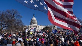 '50501 movement' protesters gather on Presidents' Day over Elon, DOGE social security concerns