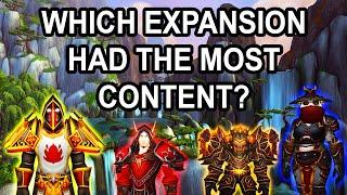 Which Expansion Had The Most Content in World of Warcraft's History?