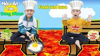 Thử Thách Nấu Ăn Trên Dung Nham | Food and Lava  Minh Khoa TV