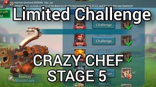 Lords Mobile  LIMITED CHALLENGE Crazy Chef  Stage 5