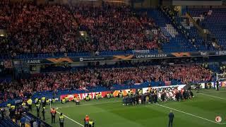 Slavia Prague fans at Stamford Bridge