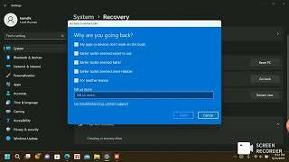 how to downgrade windows 11 22h2 to the previous version of windows 11(21h2)