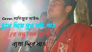 দুঃখ দিয়ে সুখ যদি পাও রে বন্ধু। Dukho Diye Shokh Jodi Paure। Bangla Folk song।Cover.Habijur Baul