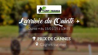 Turfomania Arrivée quinté du Mercredi 15 Janvier 2025