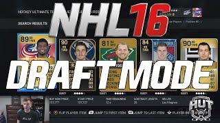 NHL 16 HUT - CRAZY DRAFT MODE WAGER VS MANOFTHERITT!