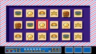 Super Mario Bros 3 - Card Game Solutions - SNES