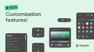 Napkin AI - New Visual Customization Features  #napkinai