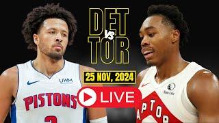 LIVE : Detroit Pistons Vs Toronto Raptors Full Game | NBA live | NOV 25, 2024 | 2K