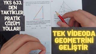 Ustasından Geometri Deneme Çözümü ! / Taktiklerle Çözmeyi Öğren ! / #tyt #yks