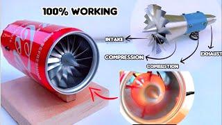 Making a Jet Engine using soda can | diy Jet engine |  fully functional Jet Engine