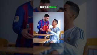 Was Ronaldo expecting this type of gift from Messi?!