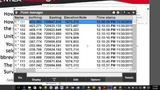 Point Manager Freeze Function