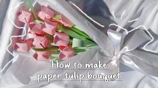 perfect DIY gift idea | how to make paper tulip  #diy #paperflower #gift