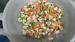 INDONESIAN TRADITIONAL FOODS - SALTED SQUID WITH CHILLI TOMMATO