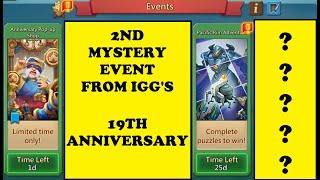 Lords Mobile - 2ND MYSTERY EVENT REVEALED - IGG'S 19TH ANNIVERSARY