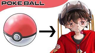 What If Poké Ball Turn Into Human Character ? | Speed Drawing | Max S