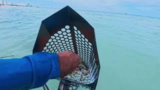 Silver Jewelry Showing up in the Scoop Today Beach Metal Detecting Underwater.