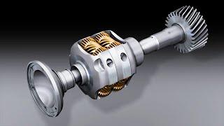 Audi Torsen differential - technical animation