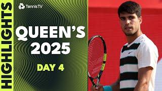 Alcaraz vs Munar Battle; Lehecka, Fearnley, Opelka & More Play | Queen's 2025 Day 4 Highlights