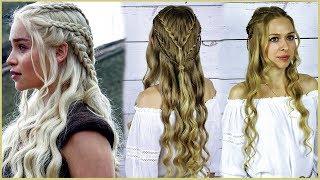 Прическа как у Дейенерис из фильма Игра Престолов Iconic game of Trones Hairstyle