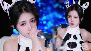 Slow and Gentle ASMR Mouth Sounds & Wood Tapping | Lan Ju ASMR - 2024-12-25