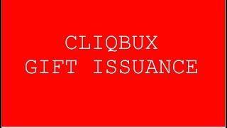 Cliqbux - Gift Issuance