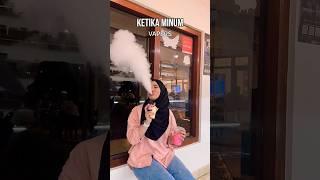 cute hijab girl smoking muslim girl hookah bar vape tricks bgod #shorts