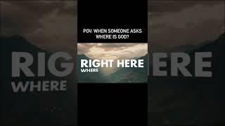 POV: When someone asks… Where is God? #godiswithus #afters #hope #worship #christianmusic