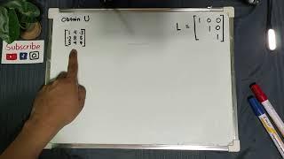 LU Decomposition 3x3 Matrix