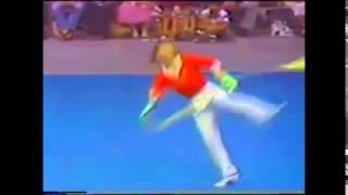 1977 - Old School China Wushu Team Demo - Shuang Bian