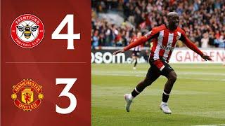 Wissa + Schade score in THRILLER  |  Brentford 4-3 Manchester United | Premier League Highlights