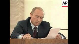 Putin comments on Yukos