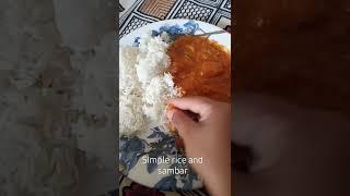 #food #lifestyle #rice #sambar #hungry #homemade